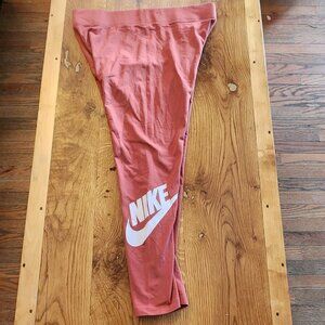 Nike Nuetral Pink Cotton Leggings
